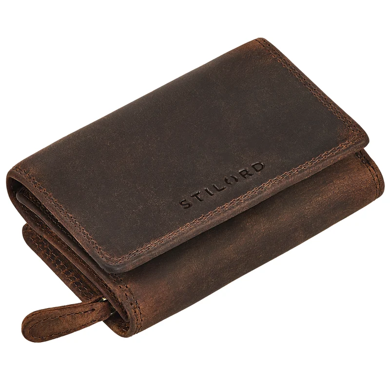 "Bloom" Kleine Geldbörse Damen Leder mit RFID-Schutz & Geschenkbox