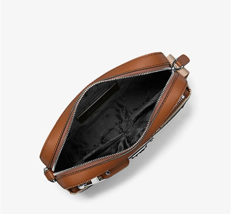 Michael Kors Hudson Logo Jacquard Crossbody