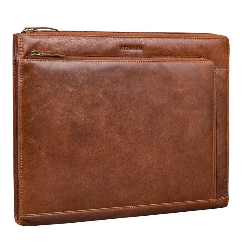 "Stefano" Dokumentenmappe A4 Leder Laptop 14 - 15 Zoll Damen Herren