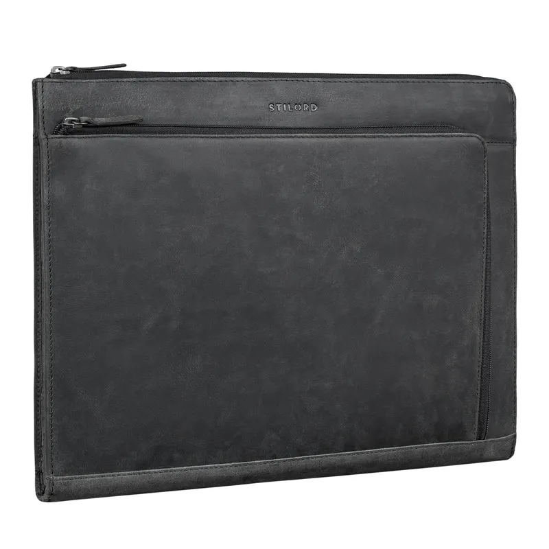 "Stefano" Dokumentenmappe A4 Leder Laptop 14 - 15 Zoll Damen Herren