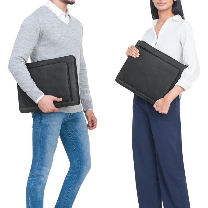 "Stefano" Dokumentenmappe A4 Leder Laptop 14 - 15 Zoll Damen Herren