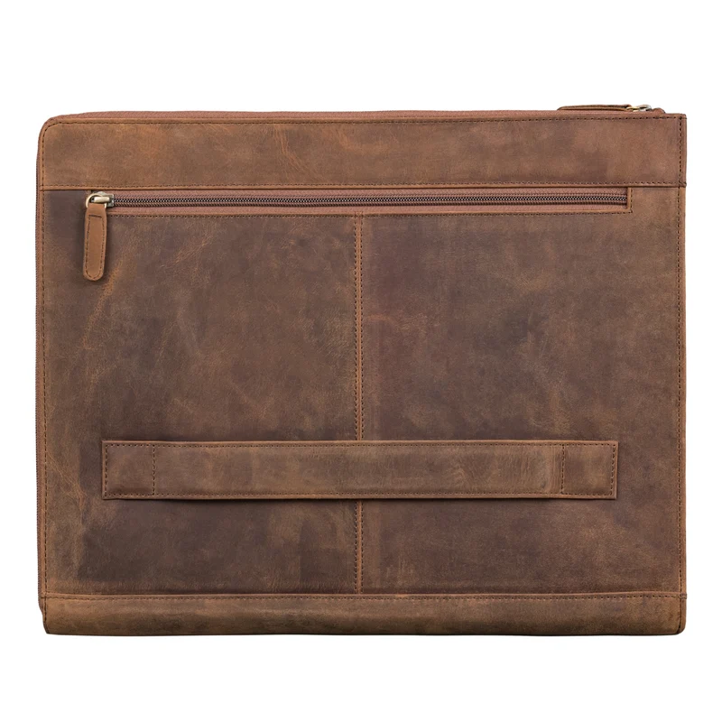 "Stefano" Dokumentenmappe A4 Leder Laptop 14 - 15 Zoll Damen Herren