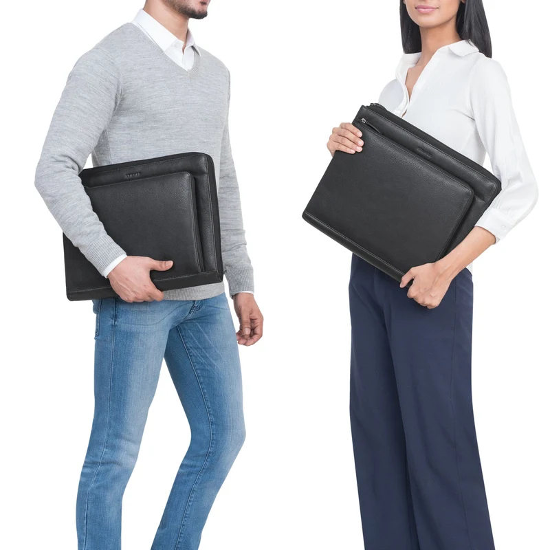 "Stefano" Dokumentenmappe A4 Leder Laptop 14 - 15 Zoll Damen Herren
