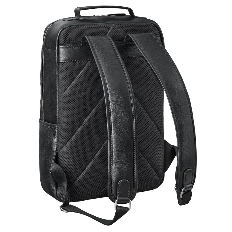 "Sasha" Moderner Leder Arbeitsrucksack 17 Zoll Herren und Damen Groß