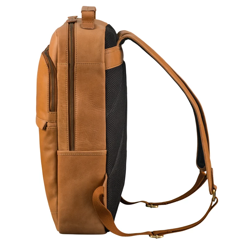 "Sasha" Moderner Leder Arbeitsrucksack 17 Zoll Herren und Damen Groß