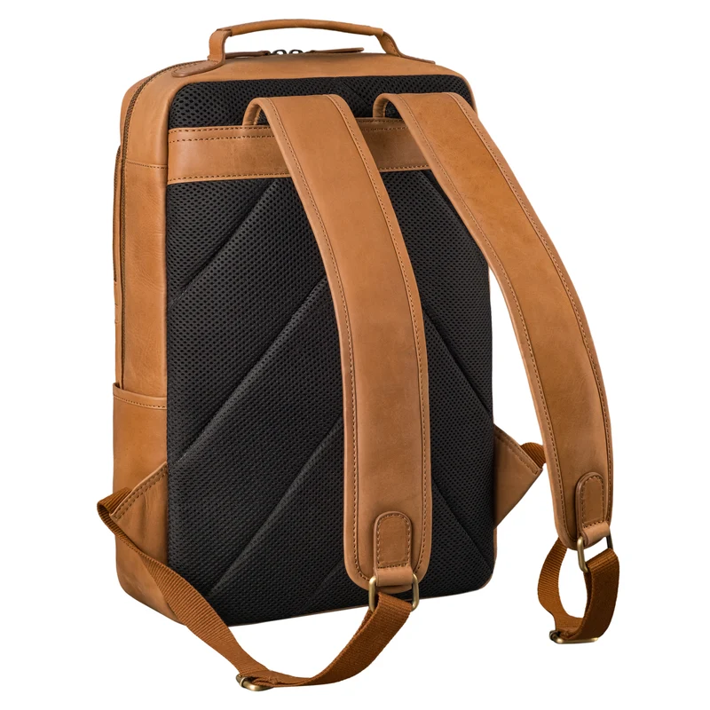 "Sasha" Moderner Leder Arbeitsrucksack 17 Zoll Herren und Damen Groß