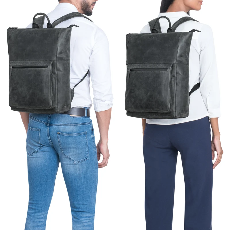"Espen" Großer Arbeitsrucksack Leder Herren und Damen bis 17 Zoll