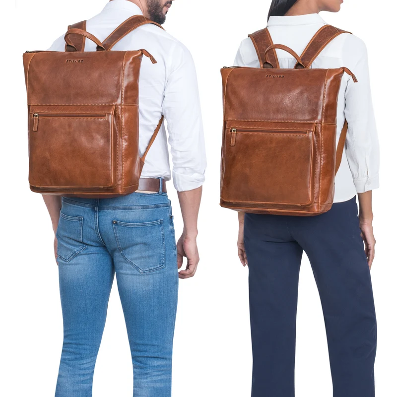 "Espen" Großer Arbeitsrucksack Leder Herren und Damen bis 17 Zoll