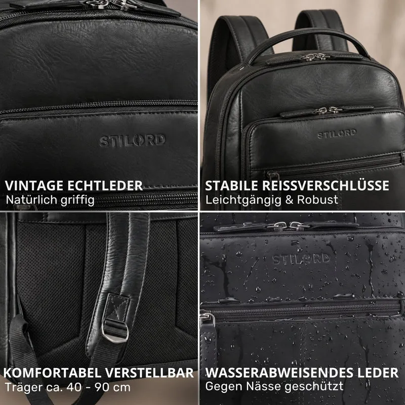 "Nami" Leder Laptop Rucksack 15 Zoll Business Backpack Damen & Herren