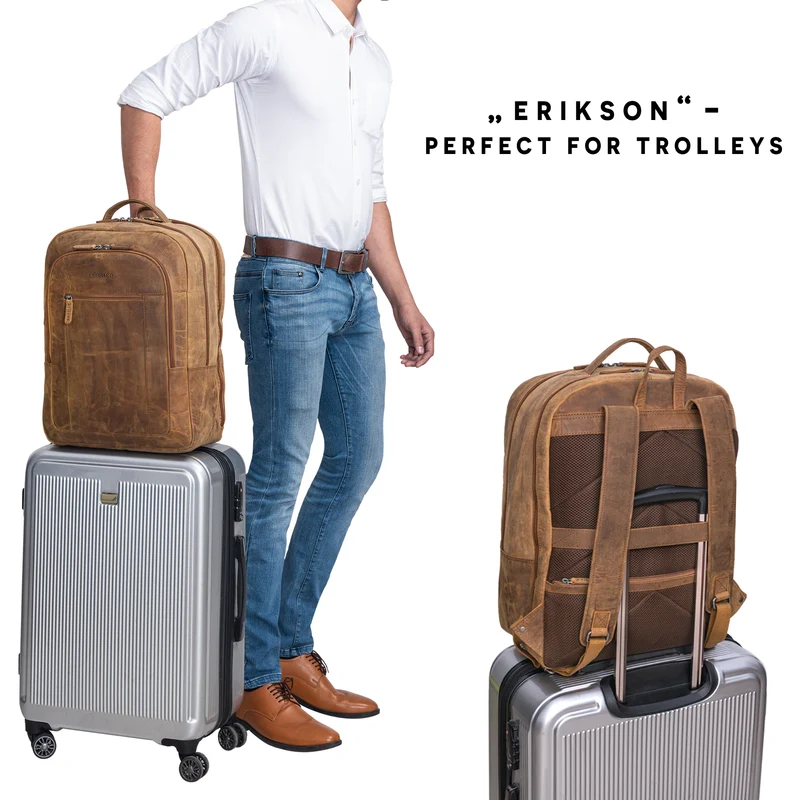 B-WARE "Erikson" Rucksack Leder XL