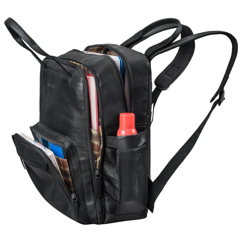 "Niall" Leder Laptop Rucksack 15 Zoll Herren & Damen Rucksacktasche