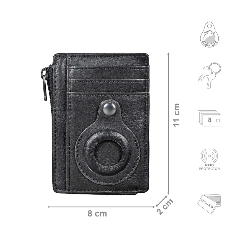 "Sandro" 2-in-1 Echtleder Geldbeutel & Schlüsselmäppchen Herren für Airtags