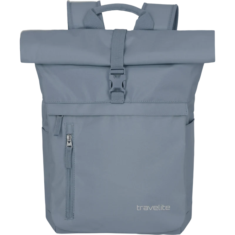 Travelite Basics Rolltop-Rucksack 60 cm -Rauchblau