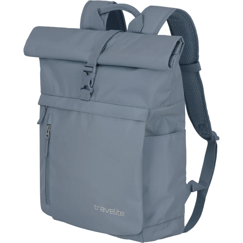 Travelite Basics Rolltop-Rucksack 60 cm -Rauchblau