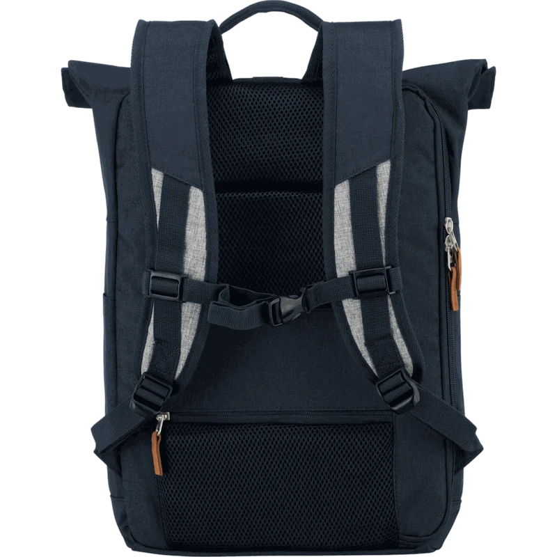 Travelite Basics Rolltop-Rucksack 60 cm -Marine/Grau