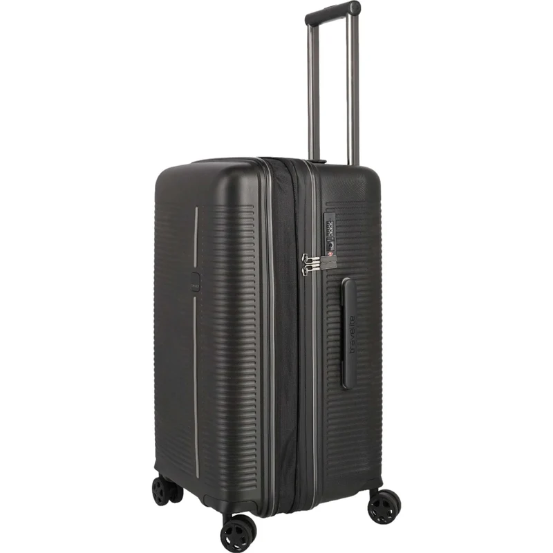 Travelite Roomer 4-Rollen-Koffer Trunk M 66 cm -Schwarz
