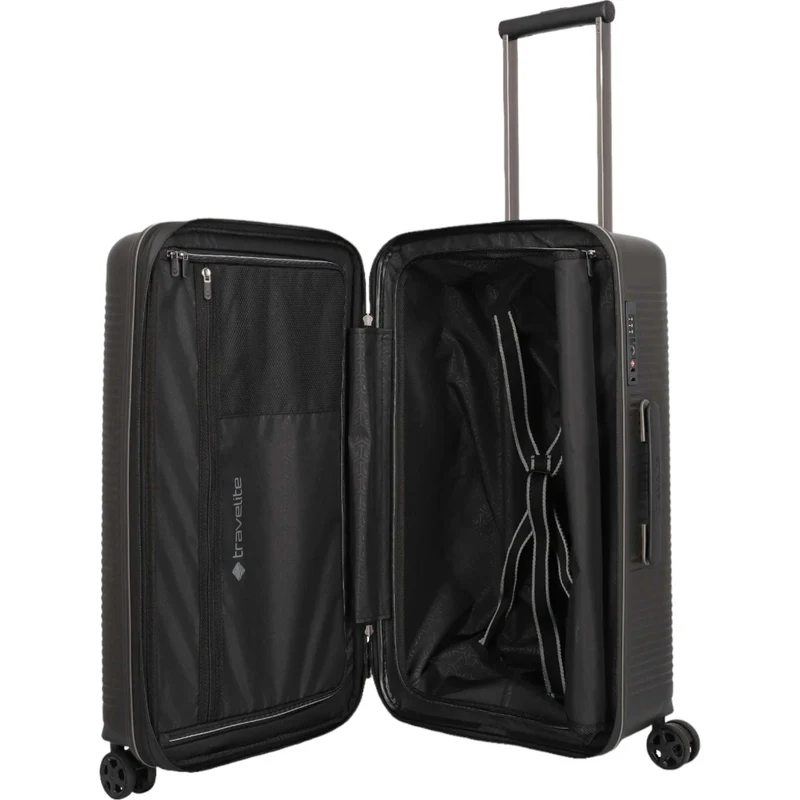 Travelite Roomer 4-Rollen-Koffer Trunk M 66 cm -Schwarz