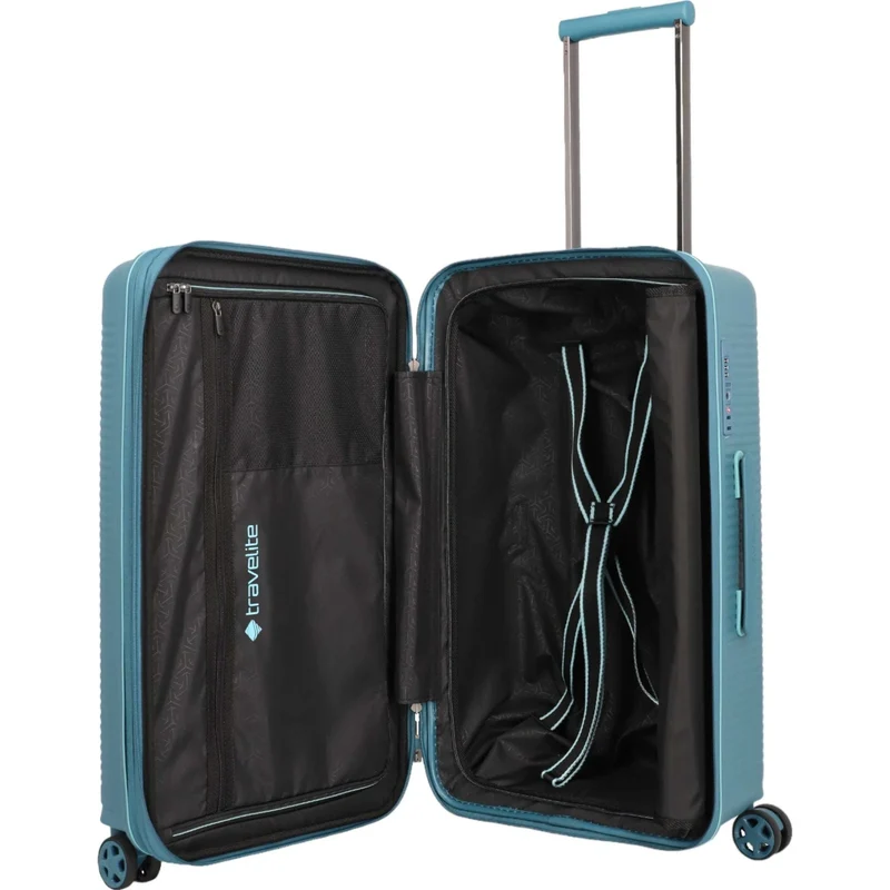 Travelite Roomer 4-Rollen-Koffer Trunk M 66 cm -Aqua