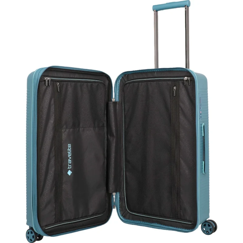 Travelite Roomer 4-Rollen-Koffer Trunk M 66 cm -Aqua
