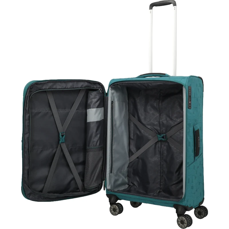 Travelite Skaii 4-Rollen Kofferset 4tlg. L/M/S + Weekender -Petrol