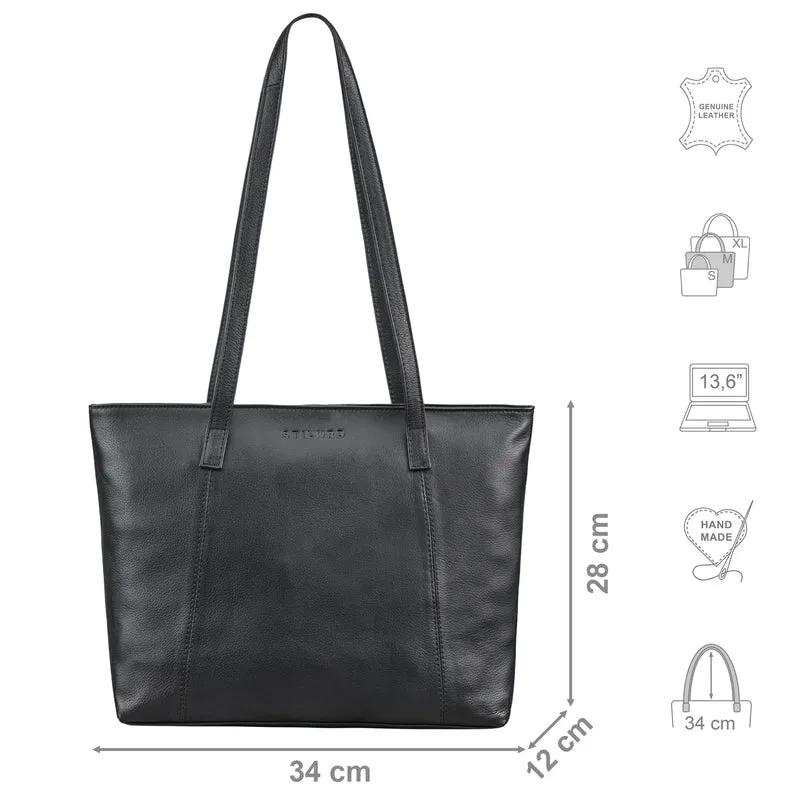 B-WARE "Tina" Shopper Tasche Damen Groß Leder