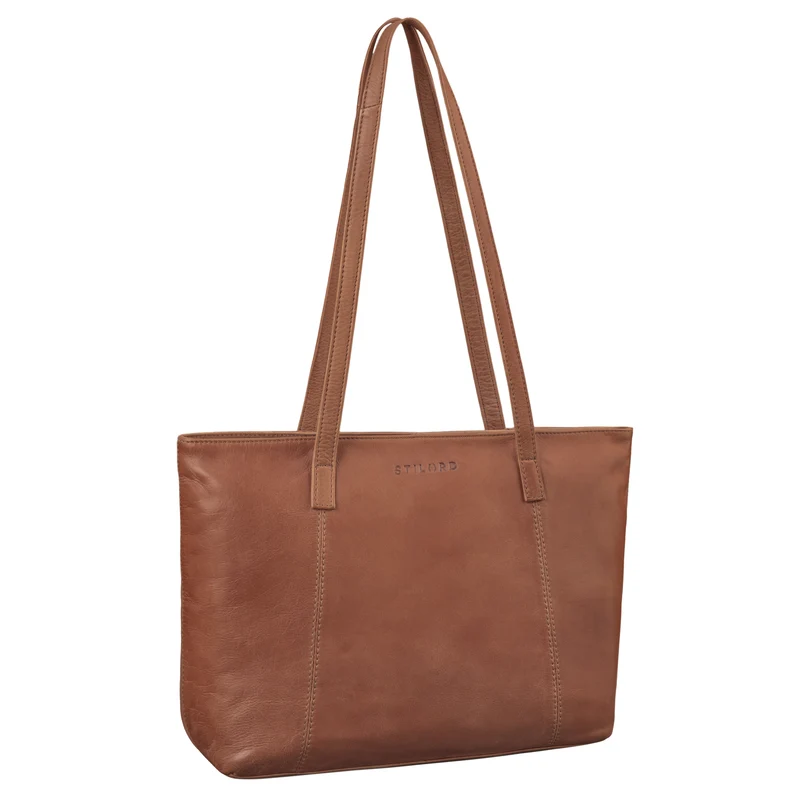 B-WARE "Tina" Shopper Tasche Damen Groß Leder