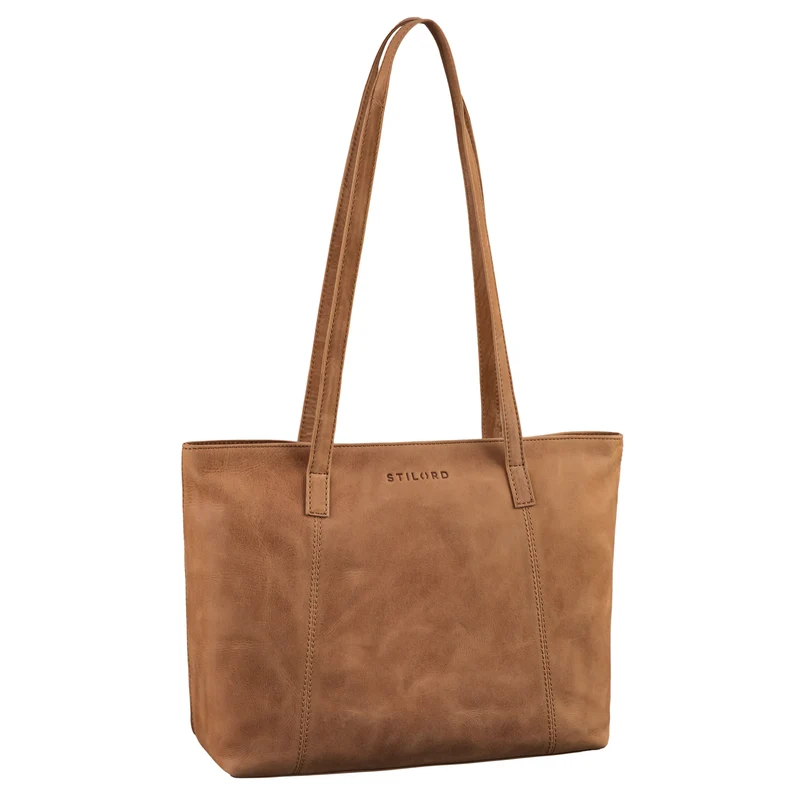 B-WARE "Tina" Shopper Tasche Damen Groß Leder