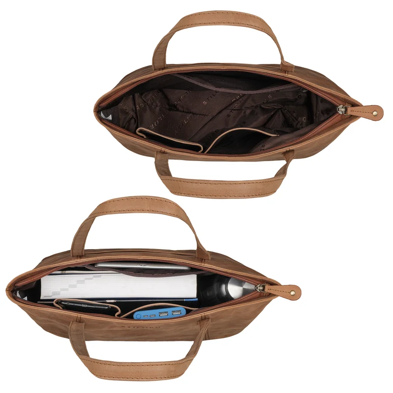 B-WARE "Tina" Shopper Tasche Damen Groß Leder
