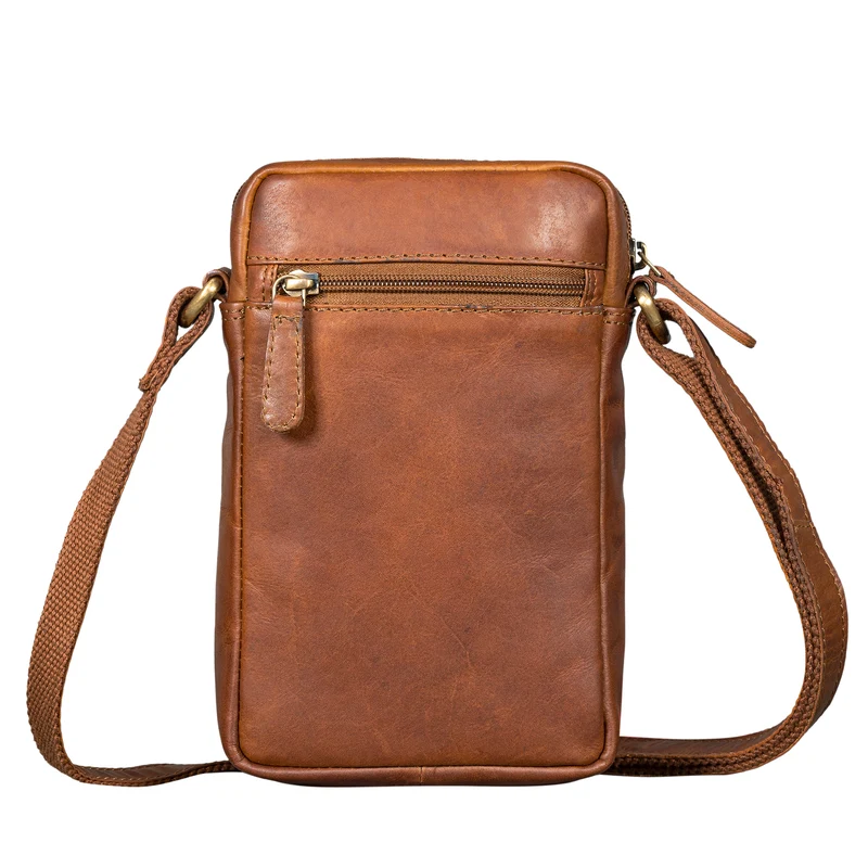 "Luigi'' Umhängetasche Herren Klein Leder Herrentasche zum Umhängen