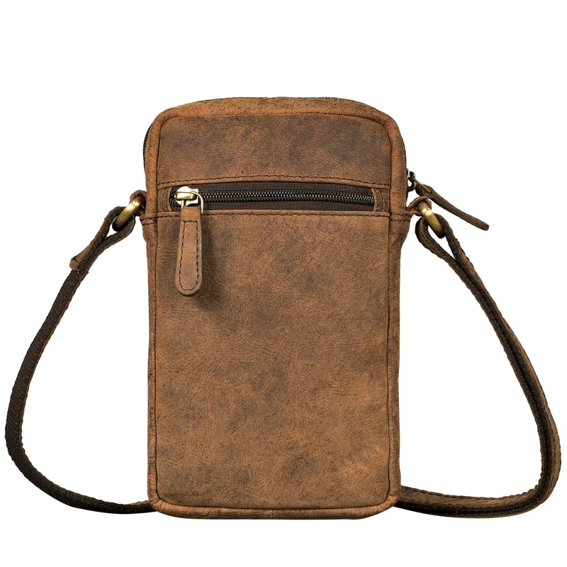 "Luigi'' Umhängetasche Herren Klein Leder Herrentasche zum Umhängen