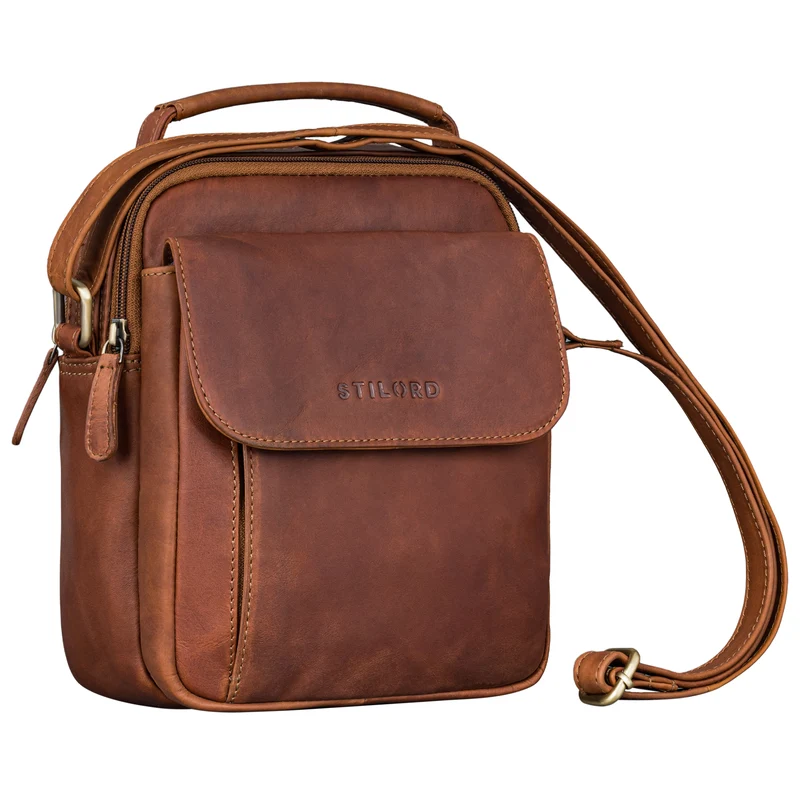 "Lior" Stylishe Crossbody Bag Herren Leder Handtasche Damen Klein
