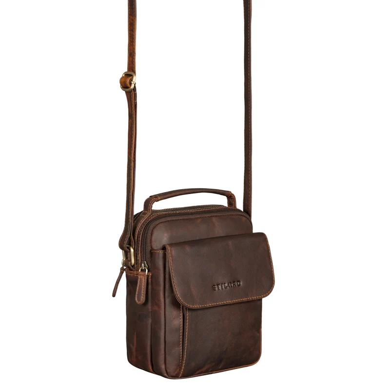 "Lior" Stylishe Crossbody Bag Herren Leder Handtasche Damen Klein