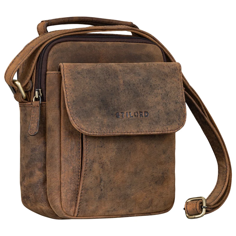 "Lior" Stylishe Crossbody Bag Herren Leder Handtasche Damen Klein