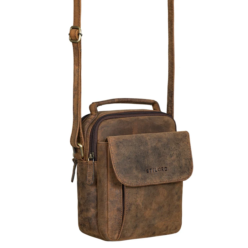 "Lior" Stylishe Crossbody Bag Herren Leder Handtasche Damen Klein