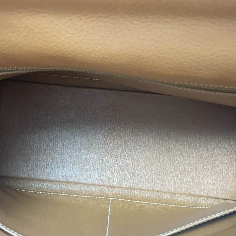 Hermès Kelly 32 cm Tasche aus goldenem Clemence-Leder mit goldener Hardware 2015
