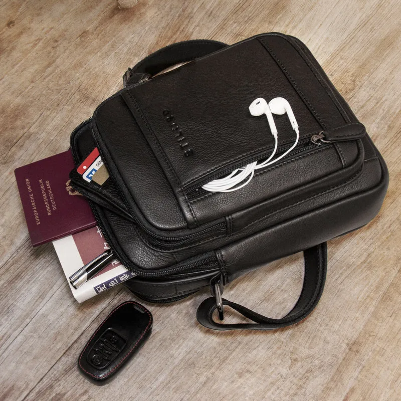 "Salva" Kleine Ledertasche Herren Umhängetasche Leder Männerhandtasche