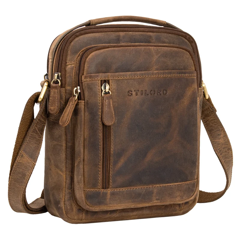 "Salva" Kleine Ledertasche Herren Umhängetasche Leder Männerhandtasche