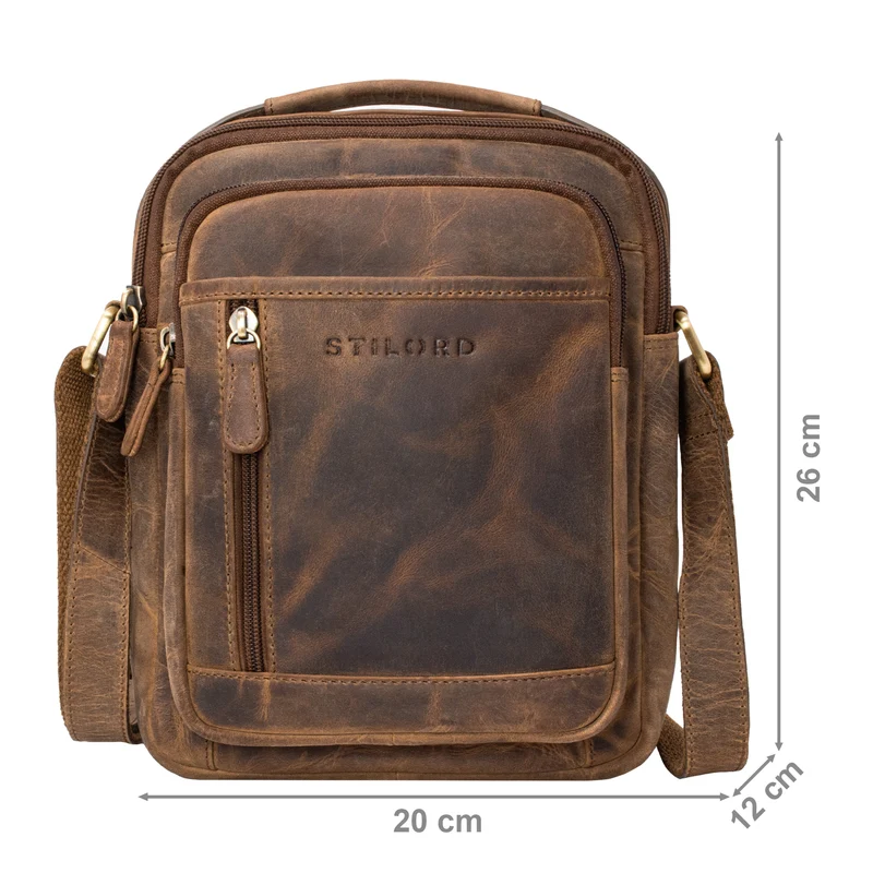 "Salva" Kleine Ledertasche Herren Umhängetasche Leder Männerhandtasche