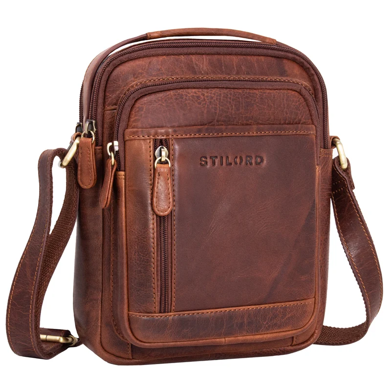 "Salva" Kleine Ledertasche Herren Umhängetasche Leder Männerhandtasche