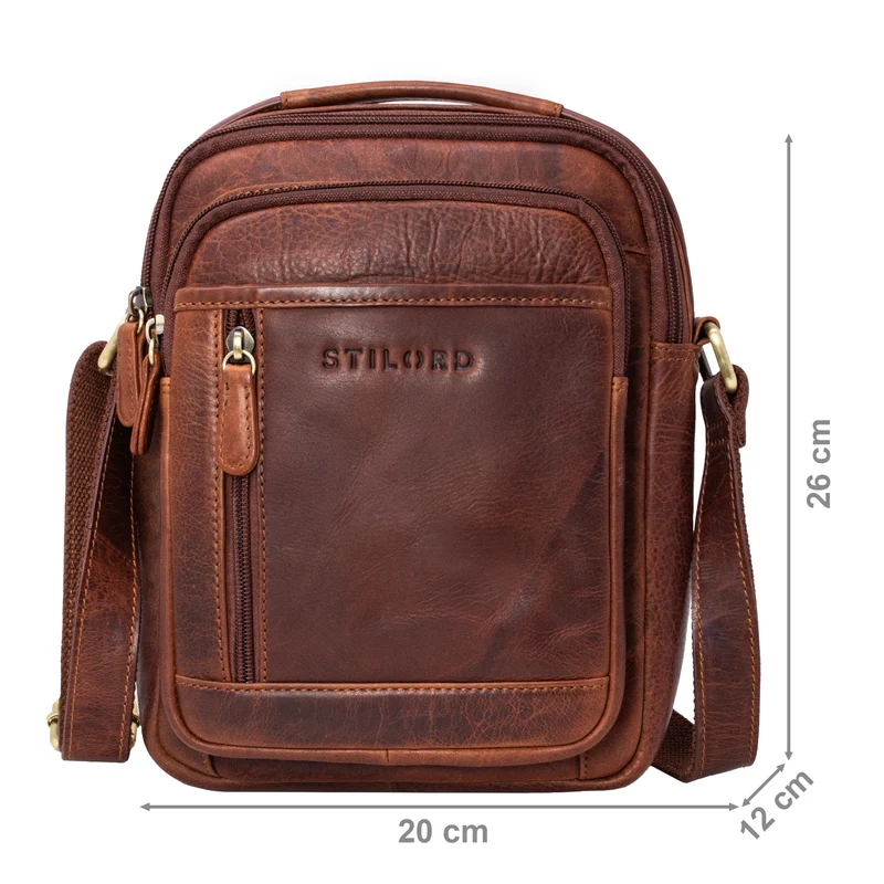 "Salva" Kleine Ledertasche Herren Umhängetasche Leder Männerhandtasche