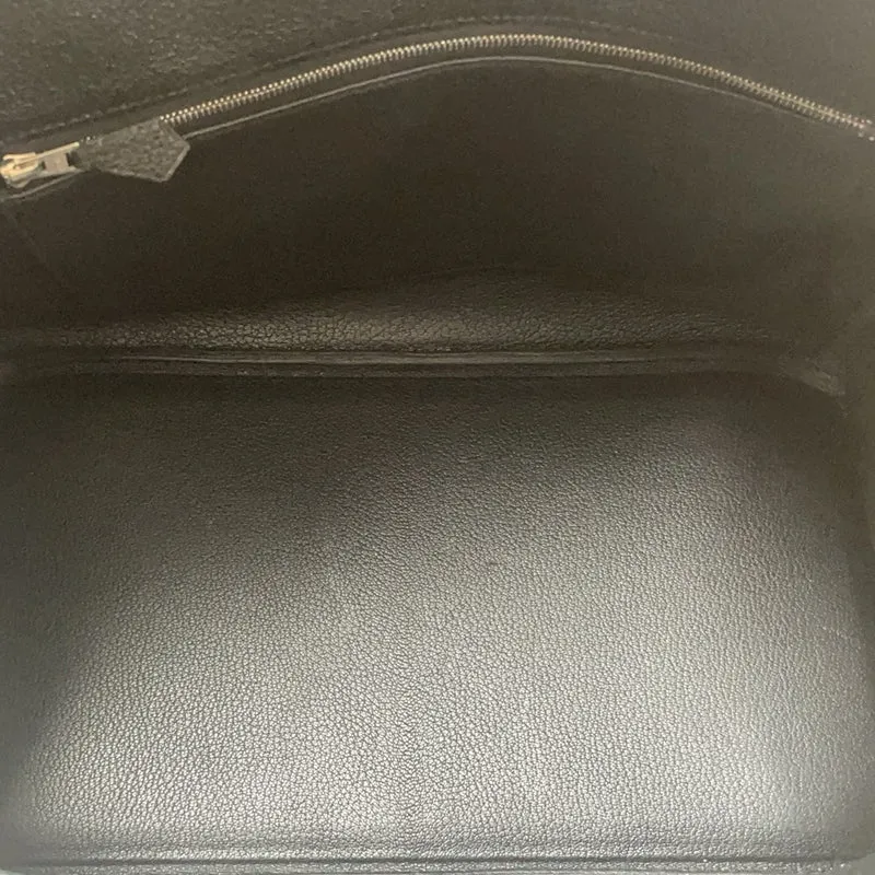 Hermès Black Birkin 35 Retourne Togo Ledertasche mit Palladium-Hardware 2015