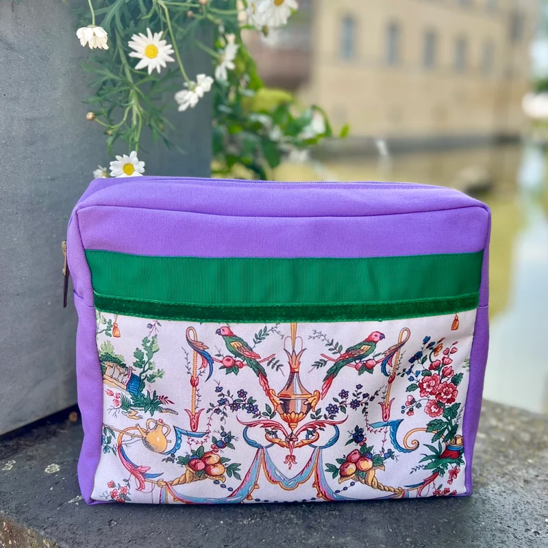 Kulturtasche -L- TOILE Lila