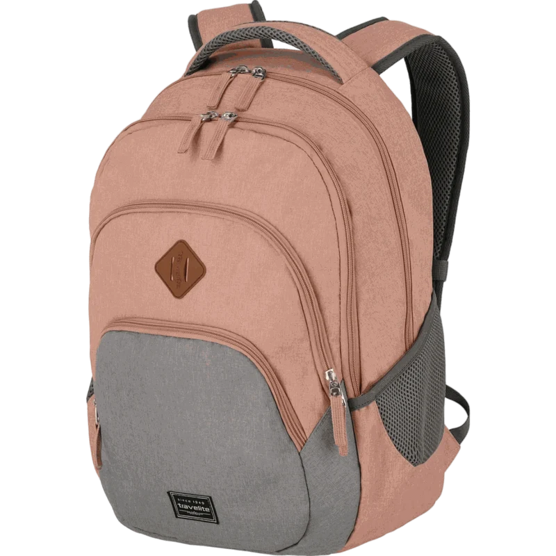 Travelite Basics Freizeit Rucksack 45 cm -Rosa/Grau
