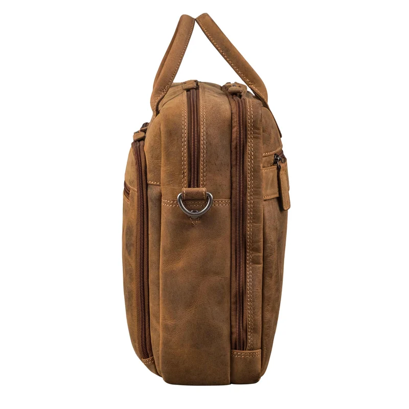 "Zenon" Leder Aktentasche mit Laptopfach 15.6 - 16 Zoll Herren & Damen