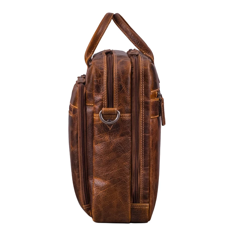 "Zenon" Leder Aktentasche mit Laptopfach 15.6 - 16 Zoll Herren & Damen