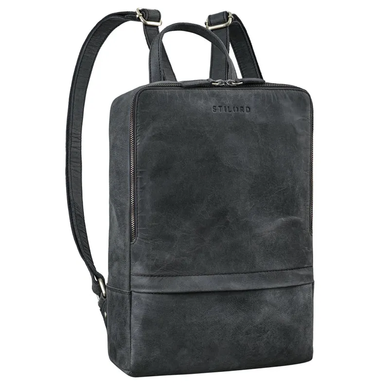 "Verona" Moderner Leder Rucksack für Damen & Herren Mittelgroß