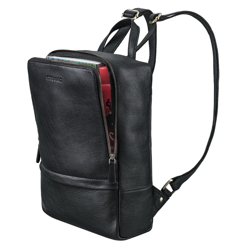 "Verona" Moderner Leder Rucksack für Damen & Herren Mittelgroß