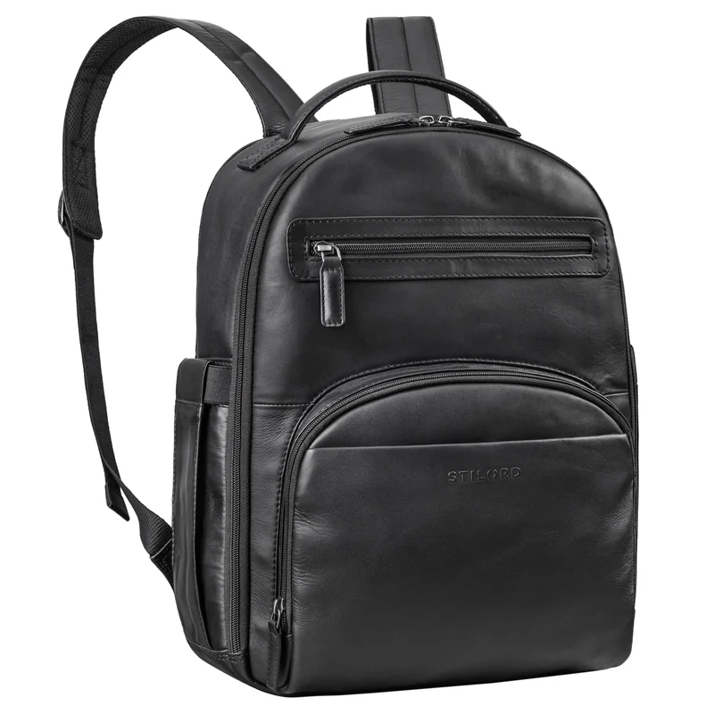 "Paco" Premium Business Rucksack Herren Leder Groß - 15,6 Zoll
