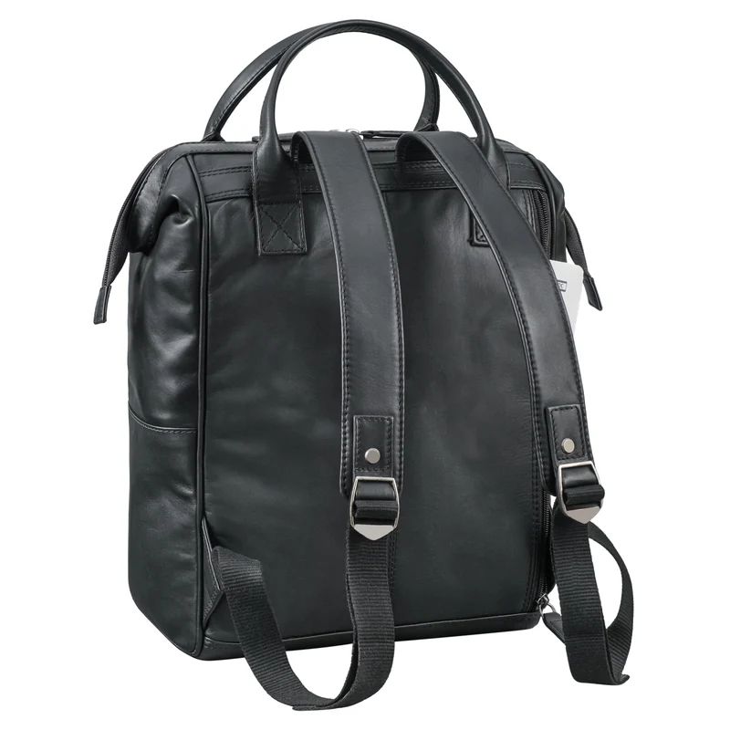 "Sia" Premium Damen Rucksack Leder Groß Laptoprucksack 15 15,3 Zoll