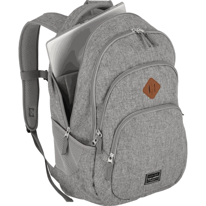 Travelite Basics Rucksack mit Laptopfach 45 cm -Hellgrau